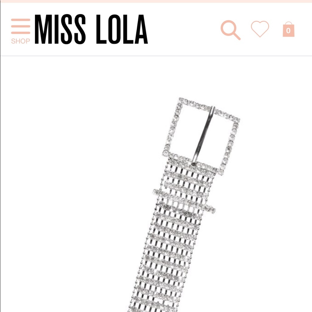 Miss Lolo shoetique embellished belt
